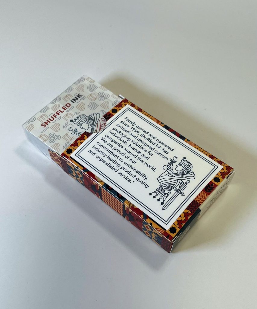 Shuffled Ink Tuck Box